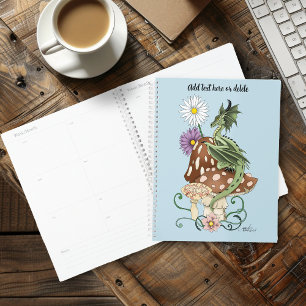 Green Mushroom Dragon Fantasy Blume Planer