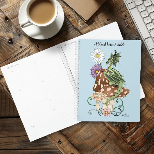 Green Mushroom Dragon Fantasy Blume Planer
