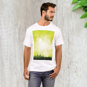 Green Music Festival Silhouette Koncertmenge T-Shirt