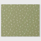 Green Musical Geschenkpapier (Flach)