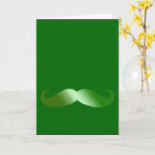 Green Mustache Irish Mustache Karte (Gelbe Blume)