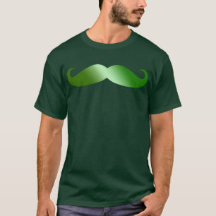 Green Mustache Irish Mustache T-Shirt