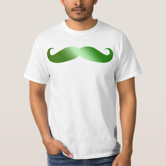 Green Mustache Irish Mustache T-Shirt (Vorderseite)