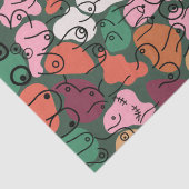 Green-Muster-Spaß Seidenpapier (Detail)