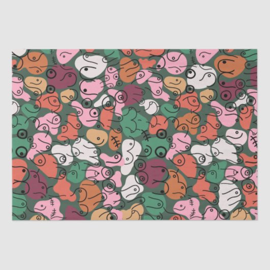 Green-Muster-Spaß Seidenpapier (Vorderseite)