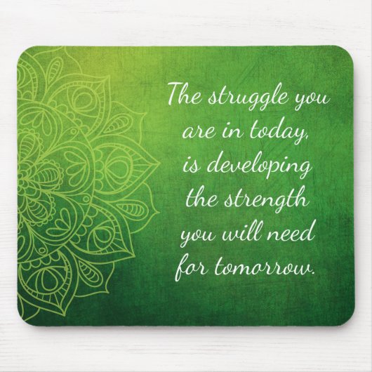 Green Mystical Mandala Inspiration Mouse Pad Mousepad (Vorne)