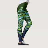 Green n Blue Wirbel Leggings (Rechts)