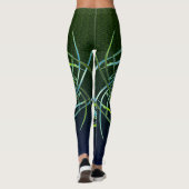 Green n Blue Wirbel Leggings (Rückseite)