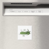 Green Namaste English Magnet (In Situ (Geschirrspüler))