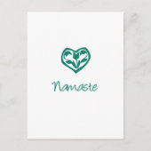 Green Namaste Postkarte (Vorderseite)