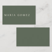 Green Name Card des Speichers Platzkarte (Vorne/Hinten)