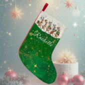 Green Name Marching Quirky Weihnachtsbaum Kleiner Weihnachtsstrumpf