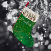 Green Name Marching Quirky Weihnachtsbaum Kleiner Weihnachtsstrumpf