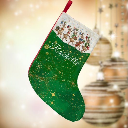 Green Name Marching Quirky Weihnachtsbaum Kleiner Weihnachtsstrumpf