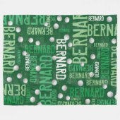 Green Names und Golf Balls Fleecedecke (Vorderseite (Horizontal))