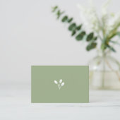 Green, Natural, Bio, Original Leaf Logo, Symbol, Visitenkarte (Stehend Vorderseite)