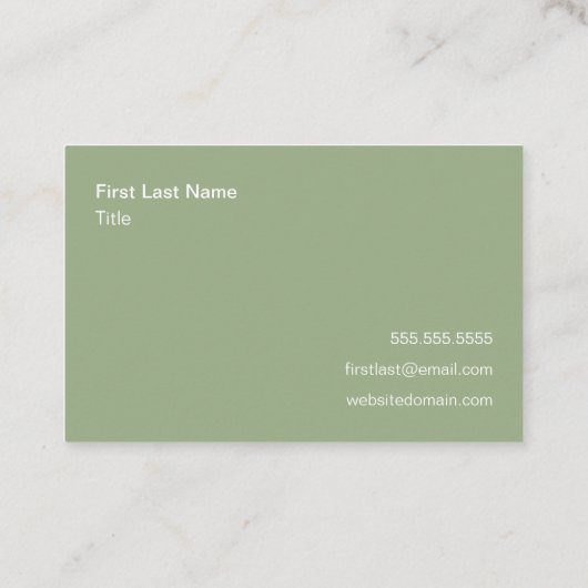 Green, Natural, Bio, Original Leaf Logo, Symbol, Visitenkarte (Rückseite)