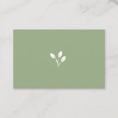 Green, Natural, Bio, Original Leaf Logo, Symbol, Visitenkarte (Vorderseite)