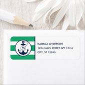 Green Nautic Anchor Monogram (Insitu)