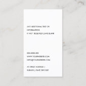 GREEN NAVY GRAY ELECTIC BULB ELECTRICIAN ELECTRICI VISITENKARTE (Rückseite)