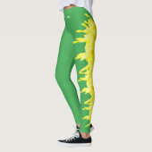 Green Nebraska Staat Goldenrod Blume Leggings (Links)