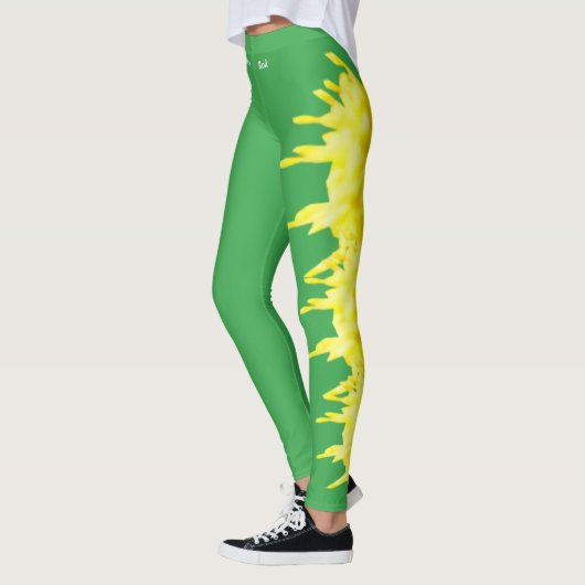 Green Nebraska Staat Goldenrod Blume Leggings (Links)