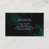 Green Neon Braids Business Card Visitenkarte (Rückseite)