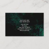Green Neon Brows Business Card Visitenkarte (Rückseite)