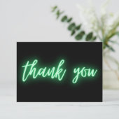 Green Neon Danke Ihnen Trendy (Stehend Vorderseite)