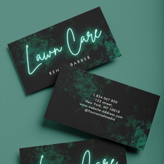 Green Neon Lawncare & Landscaping Visitenkarte