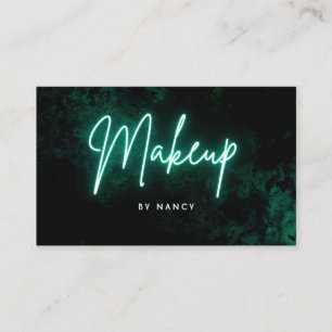 Green Neon Makeup Visitenkarte