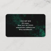 Green Neon Notary Visitenkarte (Rückseite)
