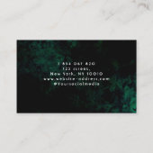 Green Neon Spray Tan Visitenkarte (Rückseite)