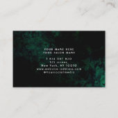 Green Neon Tattoo Artist Visitenkarte (Rückseite)