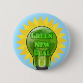 Green New Deal Light Bulb Button (Vorderseite)