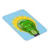 Green New Deal Light Bulb Magnet (Rechte Seite)