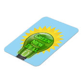 Green New Deal Light Bulb Magnet (Linke Seite)