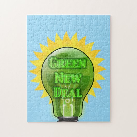 Green New Deal Light Bulb Puzzle (Vertikal)