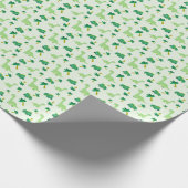 Green Niedlich Dinosaurier Pattern Geschenkpapier (Ecke)