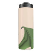 Green Niedlich Dragon Portrait Peach Thermosbecher (Vorderseite)