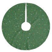 Green Niedlich Festivals Glitzern Glitzer Polyester Weihnachtsbaumdecke (Vorderseite)