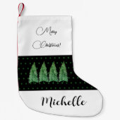 Green Niedlich Holiday Country Beauty Kleiner Weihnachtsstrumpf (Vorderseite)