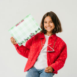 Green Niedlich Kids Personalizable Manga Cartoon F Briefbogen