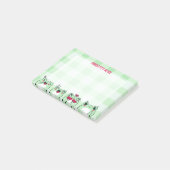 Green Niedlich Kids Personalizable Manga Cartoon F Post-it Klebezettel (angewinkelt)