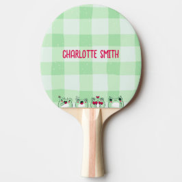 Green Niedlich Kids Personalizable Manga Cartoon F Tischtennis Schläger