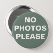 Green "No Fotos Bitte" Button-On-Taste Button (Vorne & Hinten)