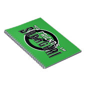 GREEN "No Friends in Shanghai" Spiral Notebook Notizblock (Rechte Seite)