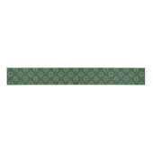 Green Nordic Knit Snowflake Christmas Ribbon Ripsband (Vorderseite)