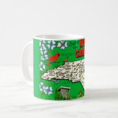 Green North Carolina Map Tasse (Vorderseite Links)