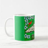 Green North Carolina Map Tasse (Links)